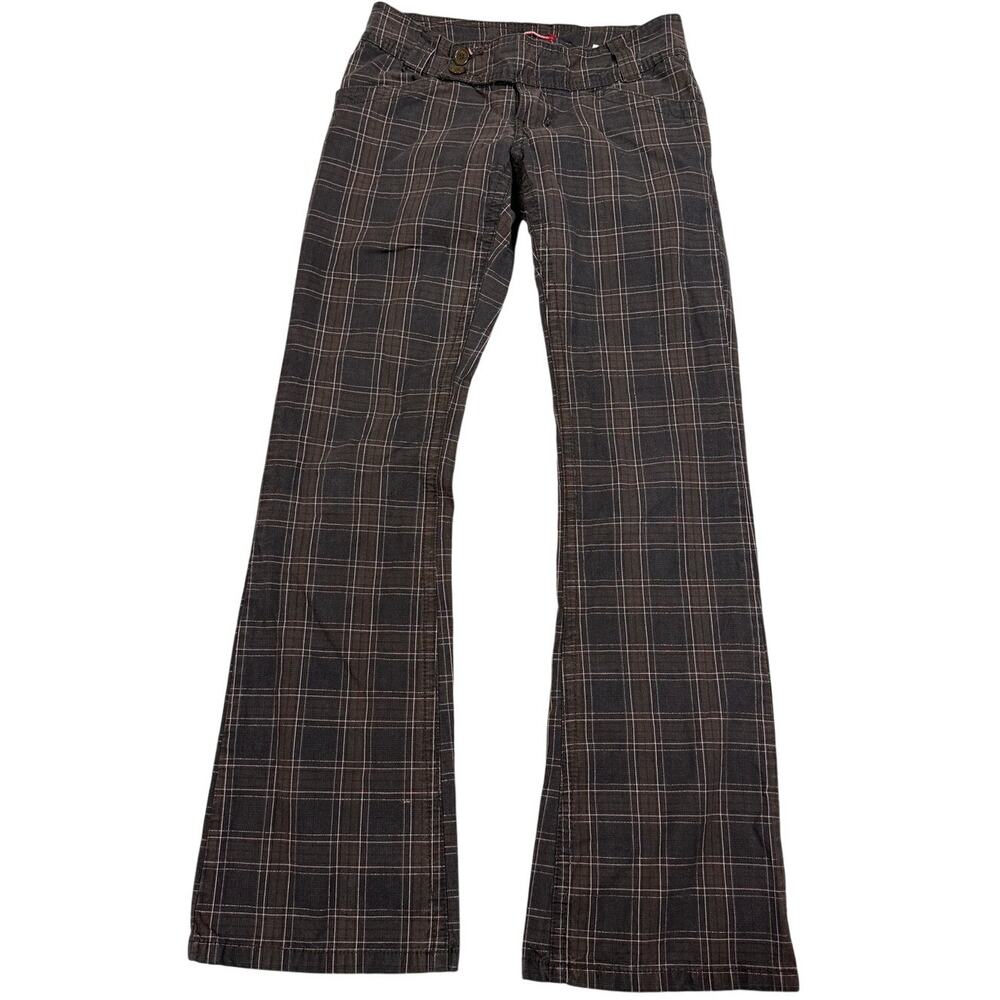 Y2K Unionbay Junior Womens Size 3 Low Waist Plaid Pants